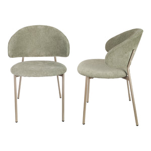Set scaune bucatarie Lipis 77x53x56 cm verde [en.casa]