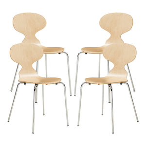 Set 4 scaune bucatarie Kil 80x47x48 cm [en.casa]