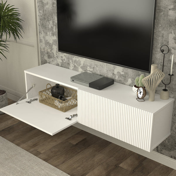 Comoda suspendata TV Verpsboga 135x32x30 cm [en.casa]