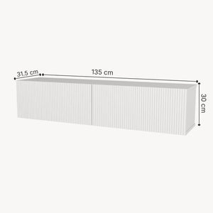 Comoda suspendata TV Verpsboga 135x32x30 cm [en.casa]