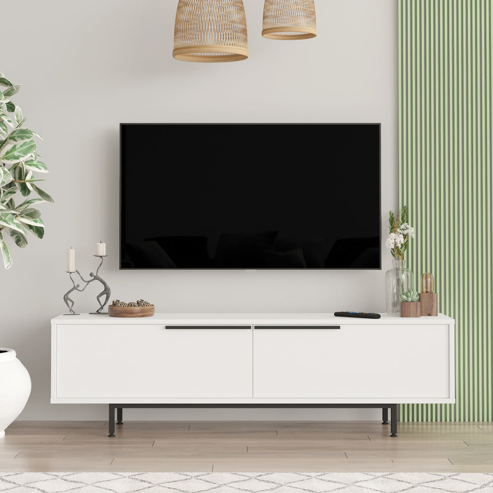 Dulap TV cu 2 usi Urejovle 160x35,5x45cm pal [en.casa]