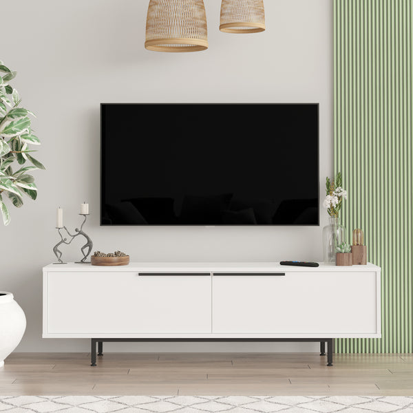 Dulap TV cu 2 usi Urejovle 160x35,5x45cm pal [en.casa]