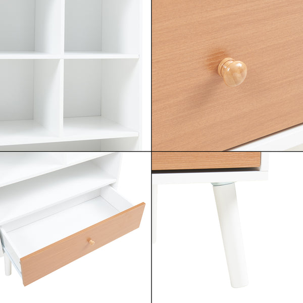 Raft carti Reyljand 120x70x40 cm [en.casa]
