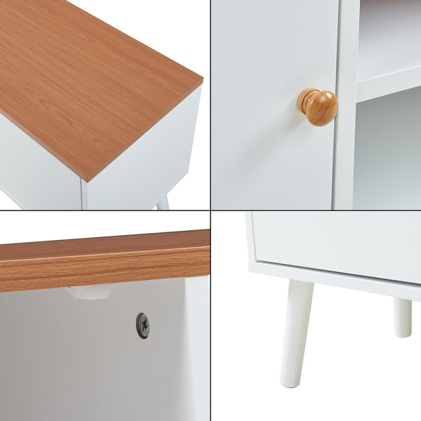 Comoda TV cu 2 usi Reyljand 120x35x50 cm [en.casa]