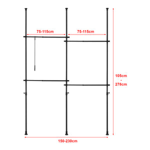 Cuier telescopic Kemi [en.casa]