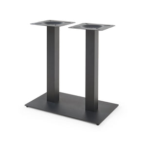 Picior masa Vadejord 70x40x73 cm otel negru [en.casa]