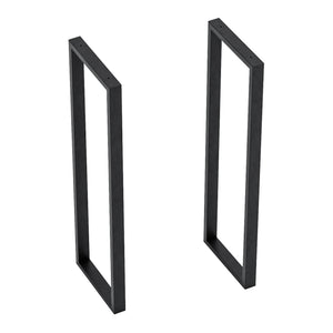 Set 2 buc picioare masa Kauniainen 87x27x4cm otel negru [en.casa]