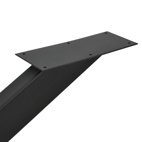 Structură de masă Oberau oțel negru în diferite dimensiuni [en.casa]