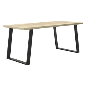 Set 2 bucati picioare masa ACTL-38Xx negru mat  masuri diferite [en.casa]