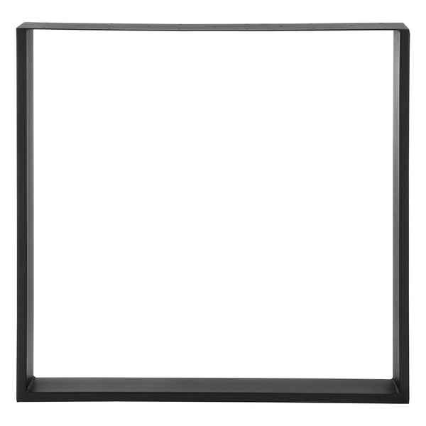Set 2 bucati picioare masa ACTL-38Xx negru mat  masuri diferite [en.casa]