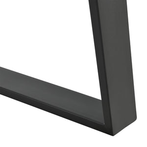 Set 2 bucati picioare masa ACTL-38Xx negru mat  masuri diferite [en.casa]