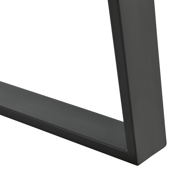 Set 2 bucati picioare masa ACTL-38Xx negru mat  masuri diferite [en.casa]