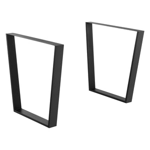 Set 2 picioare masa ACTL-380x negru mat masuri diferite [en.casa]
