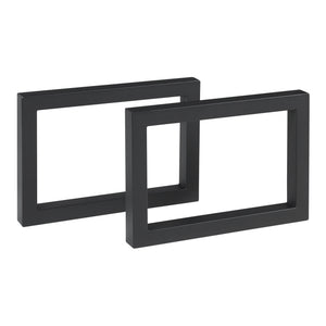 Tischgestell 2er Set Lunderskov 35x50cm Schwarz [en.casa] - premiumXL