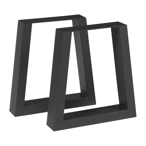 Tischgestell 2er Set Marstal 42x40cm Schwarz [en.casa] - premiumXL