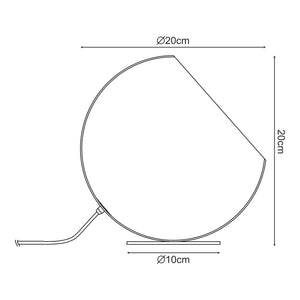 Lampa de masa Lukkodso 20x20 cm 1xE27 max 60W metal [lux.pro] 