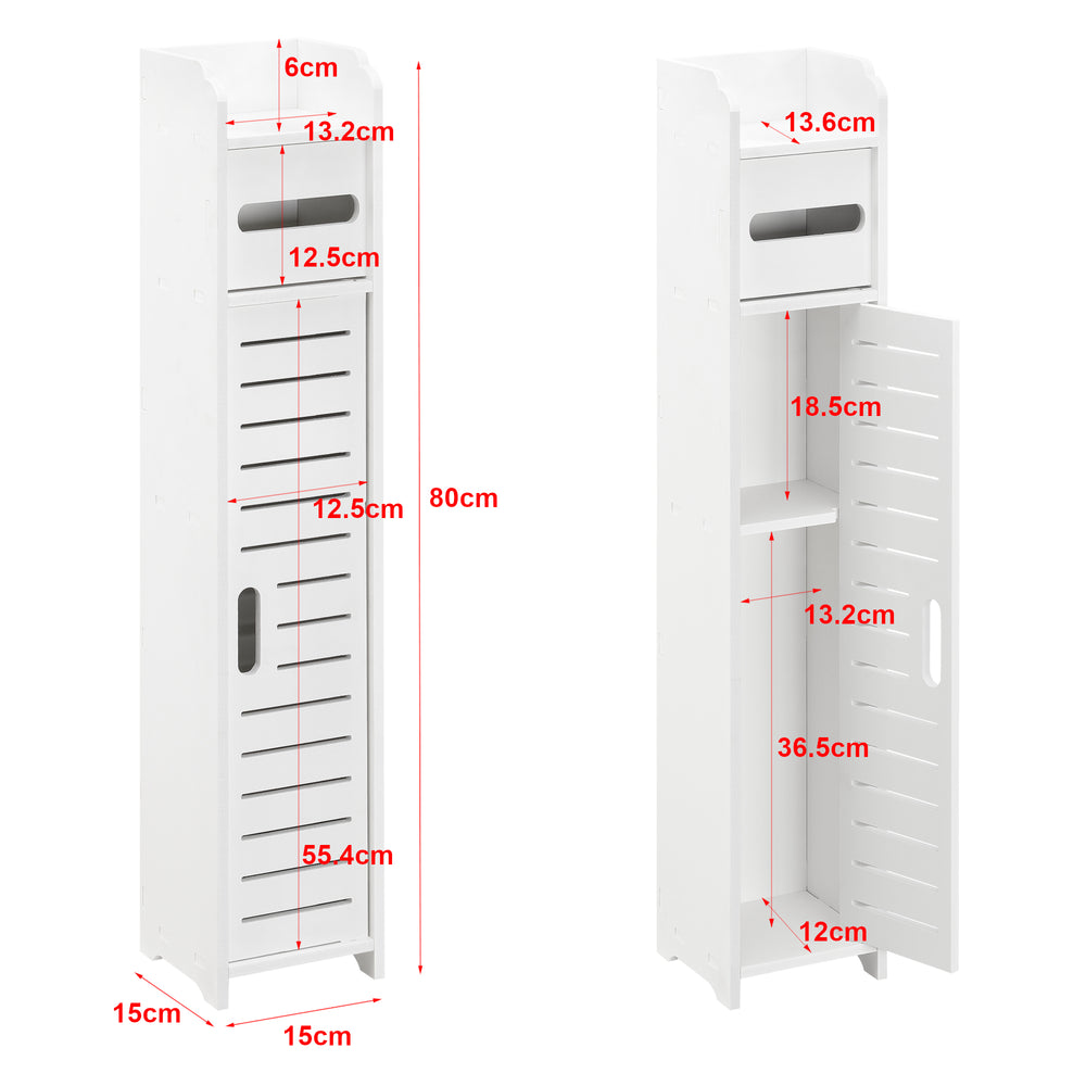 Toilettenpapierhalter Leoben 80x15x15 cm versch. Farben [en.casa] - premiumXL