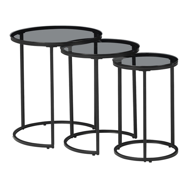 Masă de cafea Kyyjärvi set de 3 bucăți, culori diferite [en.casa]