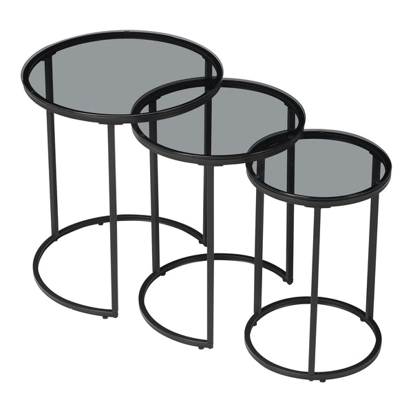 Masă de cafea Kyyjärvi set de 3 bucăți, culori diferite [en.casa]