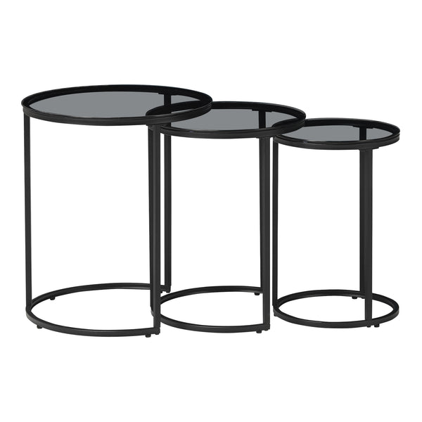 Masă de cafea Kyyjärvi set de 3 bucăți, culori diferite [en.casa]