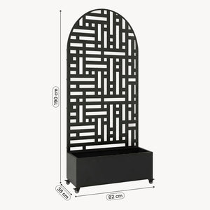 Perete despărțitor Bernalda cu ghiveci pentru flori, formă arcuită [casa.pro]