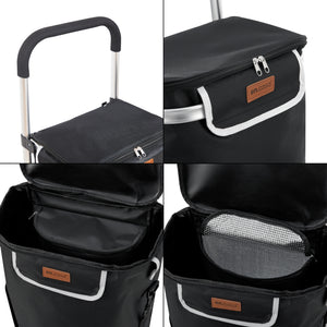 Carucior cumparaturi manevrabil pe scari Neef aluminiu 41L 20Kg  [en.casa]