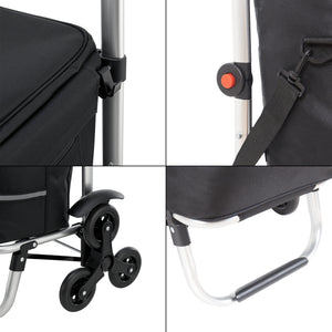 Carucior cumparaturi manevrabil pe scari Neef aluminiu 41L 20Kg  [en.casa]