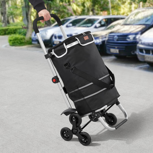 Carucior cumparaturi manevrabil pe scari Neef aluminiu 41L 20Kg  [en.casa]