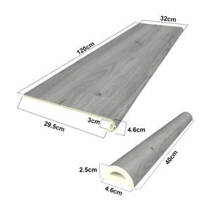 Set protectie scari Bunschoten 120x32x4,6cm PVC [NEU.HOLZ]