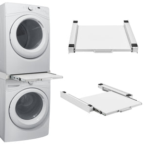 Cadru universal cu sertar pentru suprapunere masini spalat Buxton otel alb [en.casa]