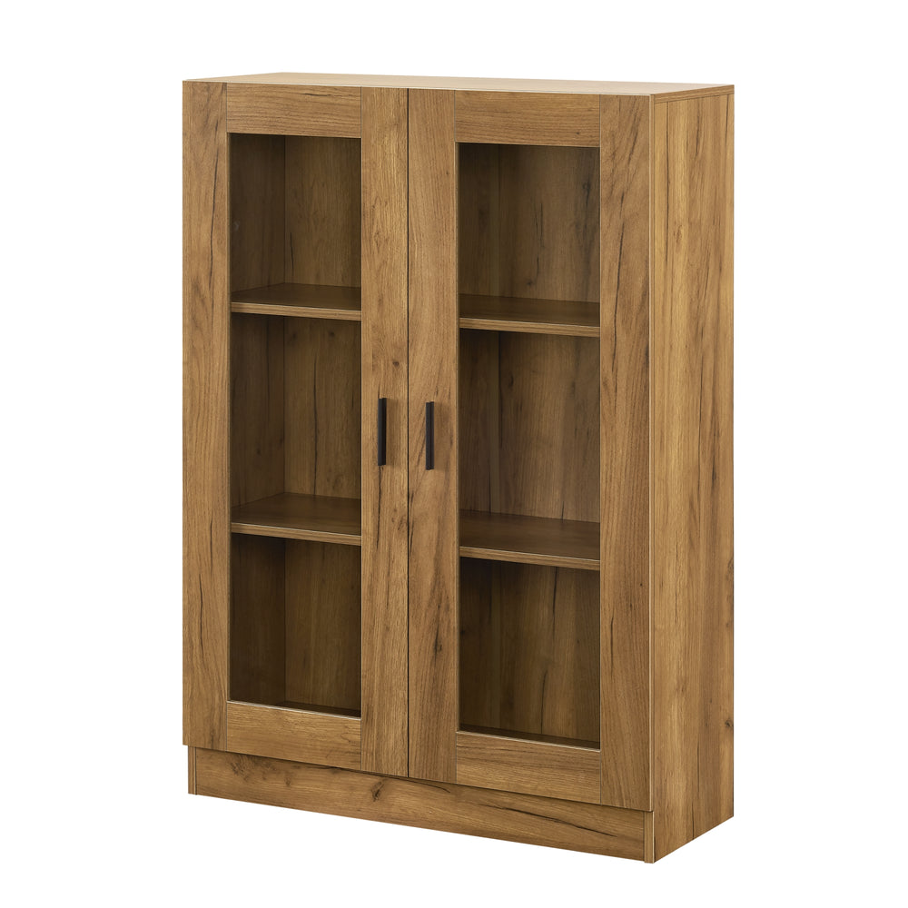 Vitrinenschrank Sorø 80x31x115cm in versch. Farben [en.casa] - premiumXL