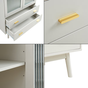 Vitrina Susa 120x80x40 cm [en.casa]