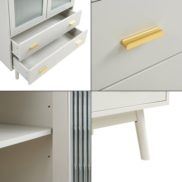 Vitrina Susa 120x80x40 cm [en.casa]