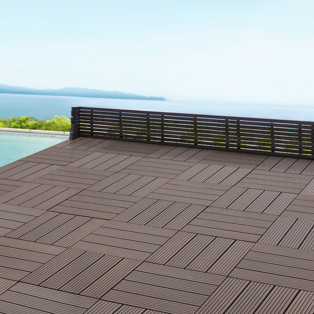 WPC Fliesen Schramberg 11er Set 1m² in versch. Farben [en.casa] - premiumXL