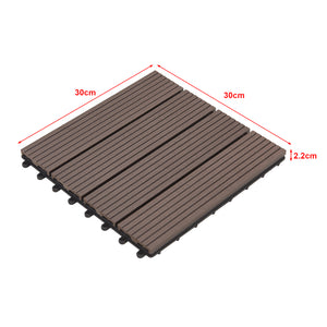 Pardoseala pentru terasa ACWP-640x WPC aprox. 1m² culori diferite [en.casa]