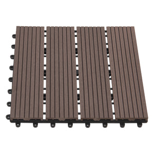 Pardoseala pentru terasa ACWP-640x WPC aprox. 1m² culori diferite [en.casa]