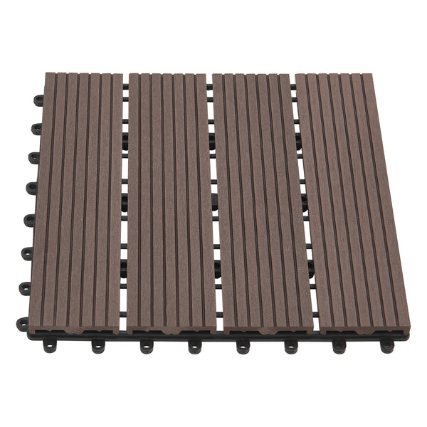 Pardoseala pentru terasa ACWP-640x WPC aprox. 1m² culori diferite [en.casa]