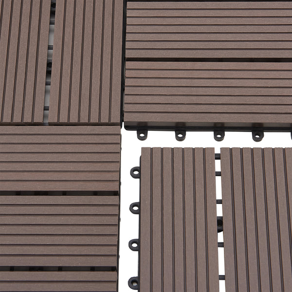Pardoseala pentru terasa ACWP-640x WPC aprox. 1m² culori diferite [en.casa]
