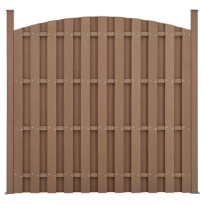 Gard viu de grădină WPC cu arc rotund [neu.holz]