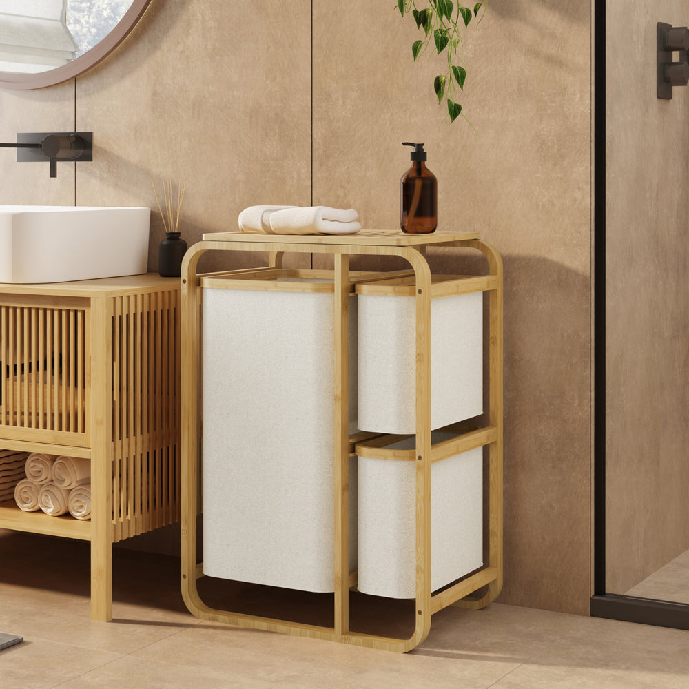 Cos rufe Evenes 70,5x49,5x33cm, cu 3 saci culori diferite [en.casa]