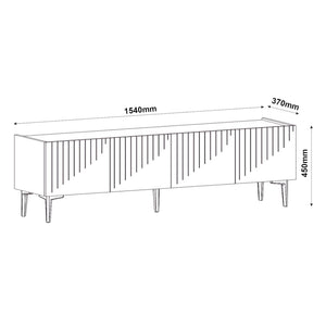 Suport TV Oppdal 154x37x45cm pal [en.casa]