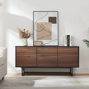 Comoda Boxholm cu 3 usi push-to-open [en.casa]