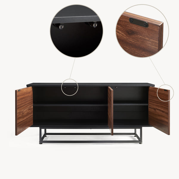 Comoda Boxholm cu 3 usi push-to-open [en.casa]