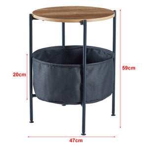 Masuta rotunda Suonenjoki 59x47 cm [en.casa]