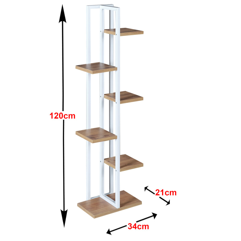 Schiță cotată Suport pentru plante Tohmajarvi 120x34x21 cm culori diferite [en.casa]
