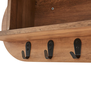 Cuier de perete cu compartiment depozitare Vilkön 30x80x16 cm [en.casa]