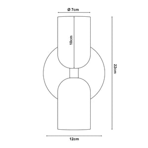 Lampa de perete Trorlos 2xE27 max 40W [lux.pro]