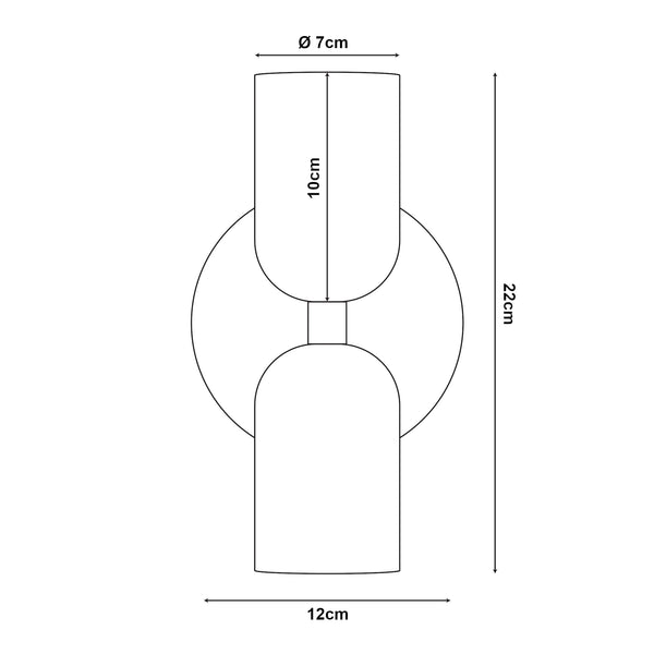 Lampa de perete Trorlos 2xE27 max 40W [lux.pro]