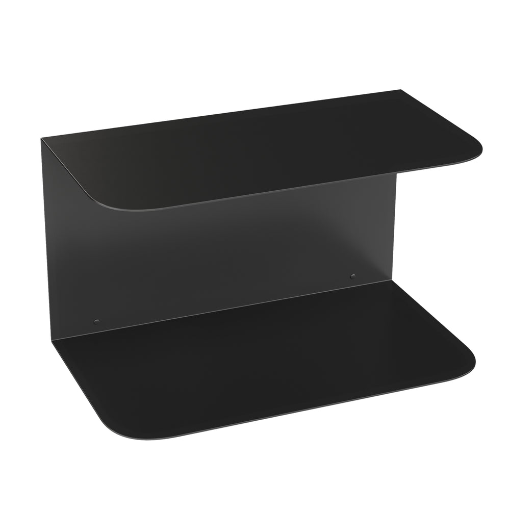 Raft de perete cu 2 niveluri Notodden 23x40x23 cm otel [en.casa]