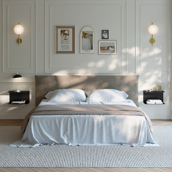 Raft de perete cu 2 niveluri Notodden 23x40x23 cm otel [en.casa]